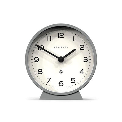 Modern Grey Mantel Clock - Minimalist Desk Clock - Newgate MMAN678PGY