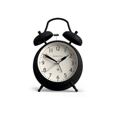Classic Twin-Bell Alarm Clock - Matt Black - CGAM587K - Front