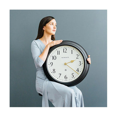 Large Decorative Dark Grey Wall Clock - Newgate Westhampton WEST117GGY (lifestyle) 1 copy