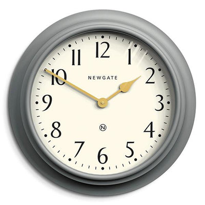 Large Decorative Mid-Grey Wall Clock - Newgate Westhampton WEST117PGY