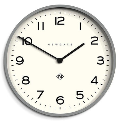 Large Modern Wall Clock - Minimalist Grey - Newgate Echo NUMONE149PGY