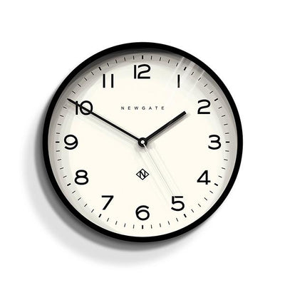 Modern Black Wall Clock - Minimalist - Newgate Echo NUMTHR129K