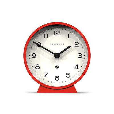 Modern Red Mantel Clock - Colourful Contemporary - Newgate MMAN678FER